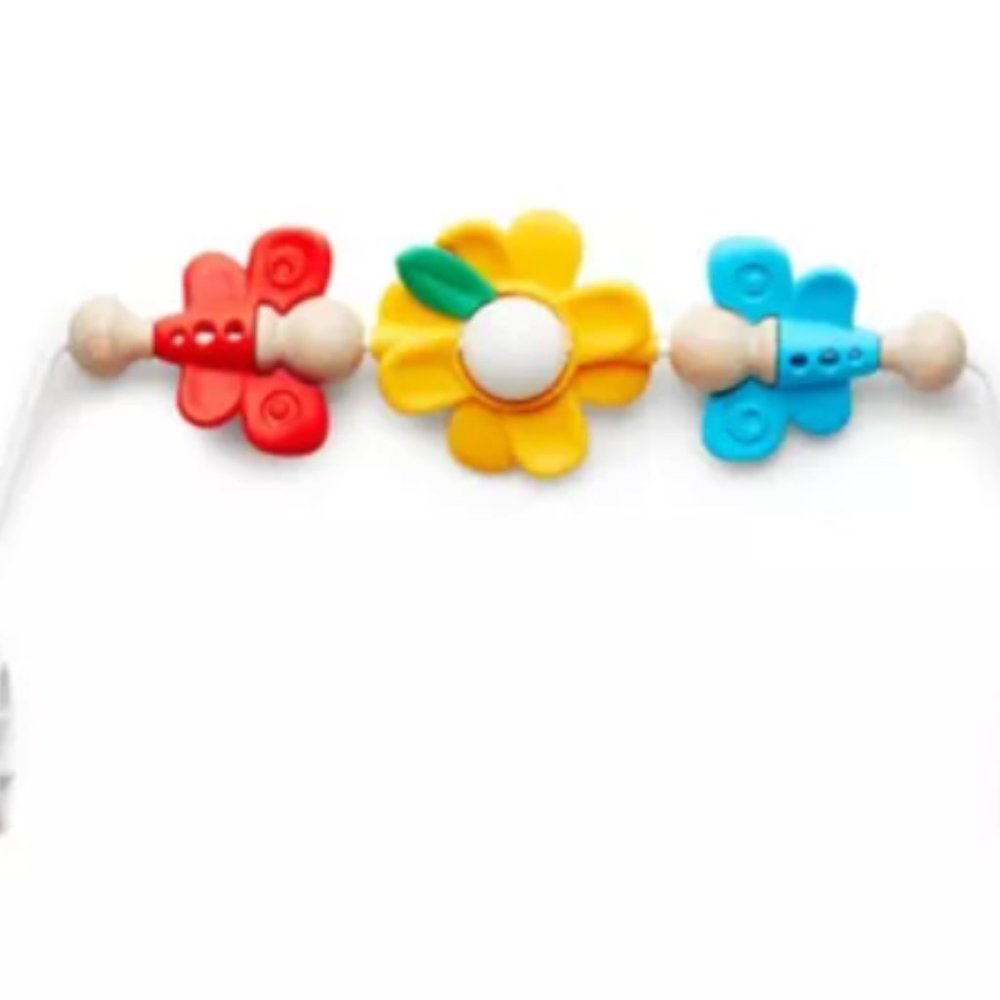 BabyBjorn Red & Yellow & Blue Flower and Butterfly Toy Bar